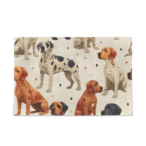 xigua Niedliche Hunde Muster Puzzle 500 Teile - Holzpuzzle für Familienspiele - Geeignet für Jugendliche und Erwachsene xigua Niedliche Hunde Muster Puzzle 500 Teile - Holzpuzzle für Familienspiele - Geeignet für Jugendliche und Erwachsene von xigua