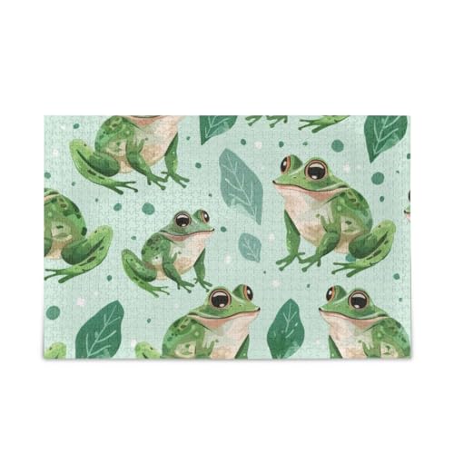 xigua Niedliches Froschmuster Puzzle 1000 Teile - Holzpuzzle für Familienspiele - Geeignet für Jugendliche und Erwachsene xigua Niedliches Froschmuster Puzzle 1000 Teile - Holzpuzzle für Familienspiele - Geeignet für Jugendliche und Erwachsene von xigua