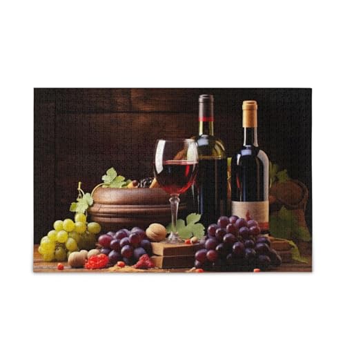 xigua Puzzle 500 Teile - Weinthemen - Holzpuzzle für Familienspiele - Geeignet für Jugendliche und Erwachsene xigua Puzzle 500 Teile - Weinthemen - Holzpuzzle für Familienspiele - Geeignet für Jugendliche und Erwachsene von xigua
