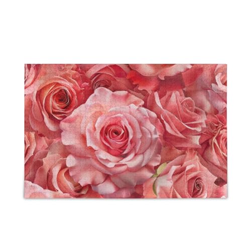xigua Rosa Rosenmuster Puzzle 500 Teile Holzpuzzle für Familienspiele Geeignet für Jugendliche und Erwachsene xigua Rosa Rosenmuster Puzzle 500 Teile Holzpuzzle für Familienspiele Geeignet für Jugendliche und Erwachsene von xigua