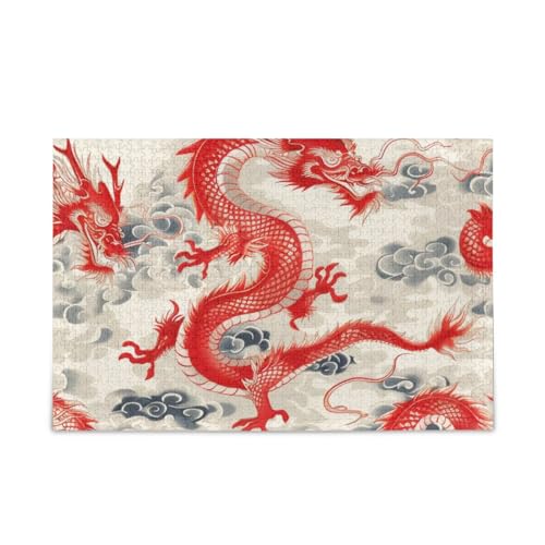 xigua Roter japanischer Drache Puzzle 500 Teile - Holzpuzzle für Familienspiele - Geeignet für Jugendliche und Erwachsene xigua Roter japanischer Drache Puzzle 500 Teile - Holzpuzzle für Familienspiele - Geeignet für Jugendliche und Erwachsene von xigua