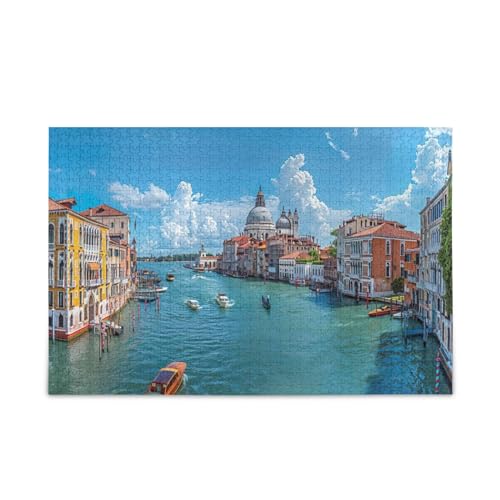 xigua Schöne Stadt auf dem Wasser Puzzle 1000 Teile - Holzpuzzle für Familienspiele - Geeignet für Jugendliche und Erwachsene xigua Schöne Stadt auf dem Wasser Puzzle 1000 Teile - Holzpuzzle für Familienspiele - Geeignet für Jugendliche und Erwachsene von xigua