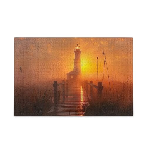 xigua Schönes Leuchtturm-Muster Puzzle 500 Teile Holzpuzzle für Familienspiele Geeignet für Jugendliche und Erwachsene xigua Schönes Leuchtturm-Muster Puzzle 500 Teile Holzpuzzle für Familienspiele Geeignet für Jugendliche und Erwachsene von xigua