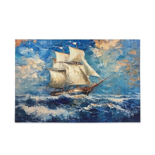 xigua Segelschiff Muster Puzzle 500 Teile - Holzpuzzle für Familienspiele - Geeignet für Jugendliche und Erwachsene xigua Segelschiff Muster Puzzle 500 Teile - Holzpuzzle für Familienspiele - Geeignet für Jugendliche und Erwachsene von xigua
