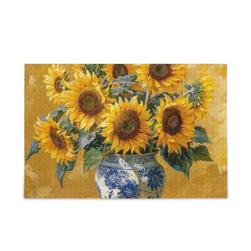 xigua Sonnenblumen Malerei Puzzle 1000 Teile Holzpuzzle für Familienspiele Geeignet für Jugendliche und Erwachsene xigua Sonnenblumen Malerei Puzzle 1000 Teile Holzpuzzle für Familienspiele Geeignet für Jugendliche und Erwachsene von xigua