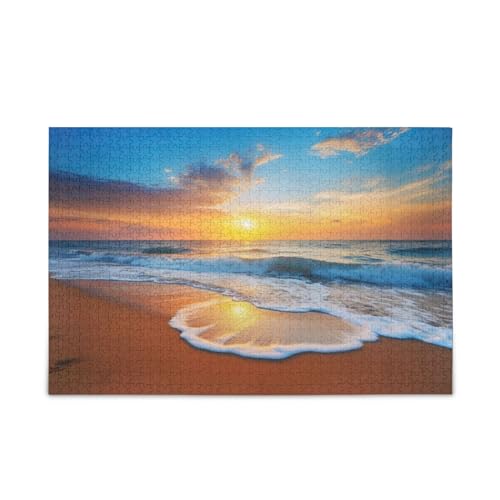 xigua Sonnenuntergang am Strand Puzzle 500 Teile - Holzpuzzle für Familienspiele - Geeignet für Jugendliche und Erwachsene xigua Sonnenuntergang am Strand Puzzle 500 Teile - Holzpuzzle für Familienspiele - Geeignet für Jugendliche und Erwachsene von xigua