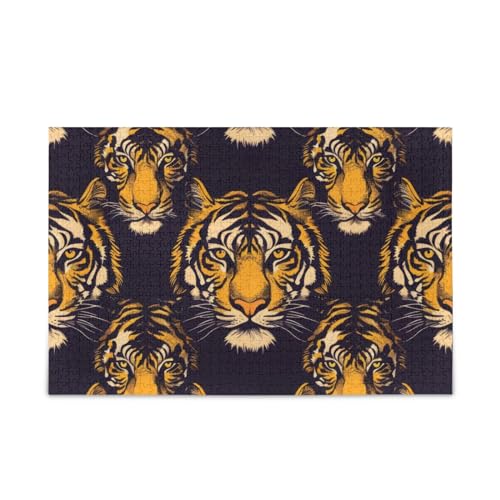 xigua Tiger Muster Puzzle 1000 Teile - Holzpuzzle für Familienspiele - Geeignet für Jugendliche und Erwachsene xigua Tiger Muster Puzzle 1000 Teile - Holzpuzzle für Familienspiele - Geeignet für Jugendliche und Erwachsene von xigua