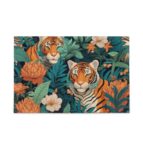 xigua Tiger Muster Puzzle 1000 Teile - Holzpuzzle für Familienspiele - Geeignet für Jugendliche und Erwachsene xigua Tiger Muster Puzzle 1000 Teile - Holzpuzzle für Familienspiele - Geeignet für Jugendliche und Erwachsene von xigua
