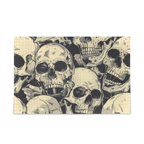 xigua Totenkopf Muster Puzzle 1000 Teile - Holzpuzzle für Familienspiele - Geeignet für Jugendliche und Erwachsene xigua Totenkopf Muster Puzzle 1000 Teile - Holzpuzzle für Familienspiele - Geeignet für Jugendliche und Erwachsene von xigua