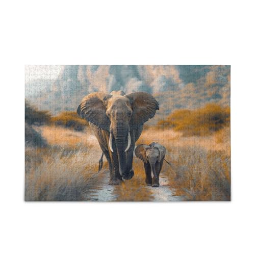 xigua Walking Elephants Pattern Puzzle 500 Teile - Holzpuzzle für Familienspiele - Geeignet für Jugendliche und Erwachsene xigua Walking Elephants Pattern Puzzle 500 Teile - Holzpuzzle für Familienspiele - Geeignet für Jugendliche und Erwachsene von xigua