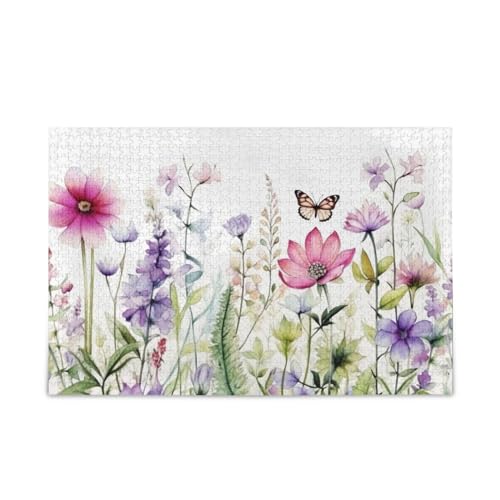 xigua Wild Flowers Puzzle 1000 Teile - Holzpuzzle für Familienspiele - Geeignet für Jugendliche und Erwachsene xigua Wild Flowers Puzzle 1000 Teile - Holzpuzzle für Familienspiele - Geeignet für Jugendliche und Erwachsene von xigua