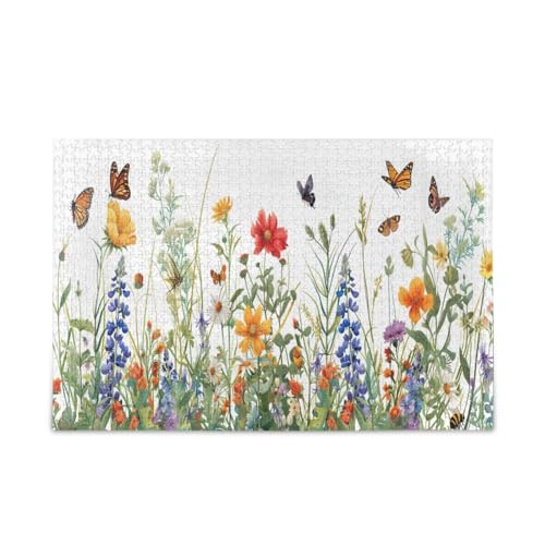 xigua Wildblumen Puzzle 500 Teile - Holzpuzzle für Familienspiele - Geeignet für Jugendliche und Erwachsene xigua Wildblumen Puzzle 500 Teile - Holzpuzzle für Familienspiele - Geeignet für Jugendliche und Erwachsene von xigua