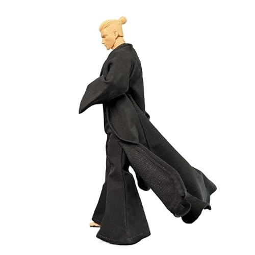 1/12 Männliche Soldatenkleidung, schwarzer Robe, Drahtmantel + Hose, Modell für 15,2 cm Romankey von ximitoy