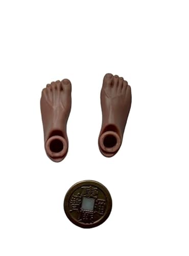 1 Paar 1/6 männliche Figurenfüße Zubehör für 30,5 cm große Männerfiguren, Puppenspielzeug von ximitoy