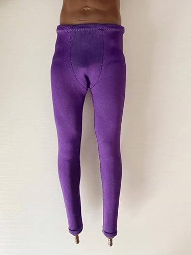 Sodier Maßstab 1/6 Kleidung Zubehör Strumpfhosen Hosen Modell für 30,5 cm (12 Zoll) Männer (lila) von ximitoy