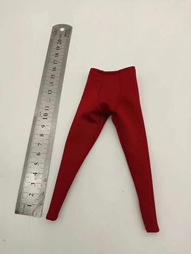 Sodier Maßstab 1/6 Kleidung Zubehör Strumpfhosen Hosen Modell für 30,5 cm Männer (Weinrot) von ximitoy