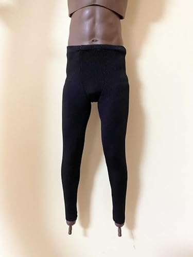 Sodier Maßstab 1/6 Kleidung Zubehör Strumpfhosen Hosen Modell für 30,5 cm Männer (schwarz) von ximitoy