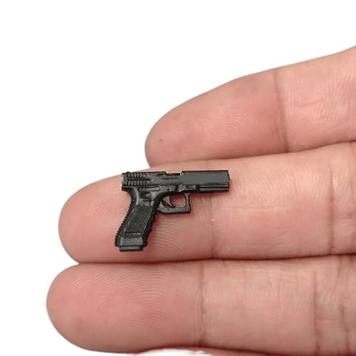 Soldier Waffen-Pistolenmodell im Maßstab 1:12, nicht von echten Menschen für 15,2 cm große Puppe verwendet (schwarz, ohne Taschenlampe) von ximitoy