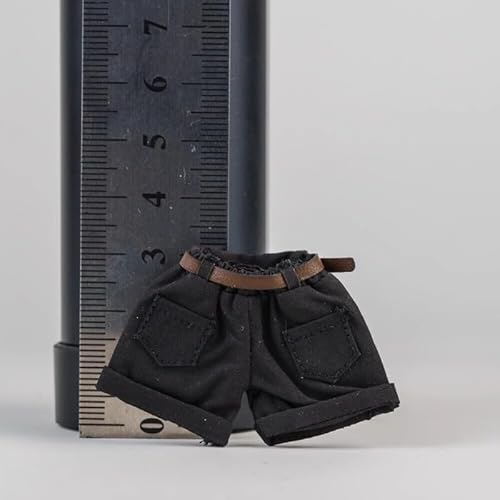 ximitoy (ONLY Clothes) Romankey 1/12 Enge kurze T-Shirt-Shorts + Gürtel für 15,2 cm Damen (schwarze Shorts) von ximitoy
