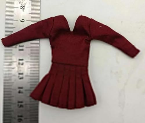 ximitoy 1/12 Damen-Soldaten-Kleid, 15,2 cm, Weinrot ximitoy 1/12 Damen-Soldaten-Kleid, 15,2 cm, Weinrot von ximitoy