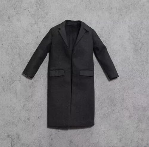 ximitoy 1/12 Q3-2 Mode Soldat Schwarz Anzug Mantel Modell für 6" Figur von ximitoy