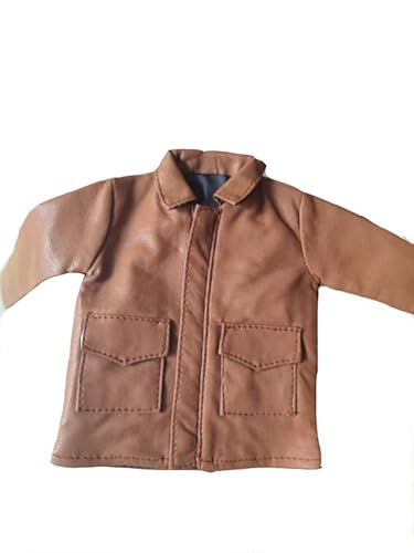 ximitoy 1/6 Männlicher Soldat brauner PU-Ledermantel Jacke Modell für 30,5 cm Actionfiguren (braun) von ximitoy