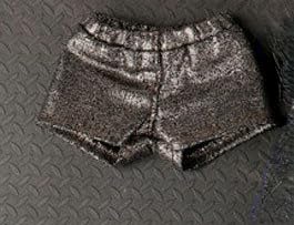 ximitoy 1/6th Enge Mikroelastische Shorts Hose Modell für 30,5 cm weiblich (schwarz silber Shorts) von ximitoy