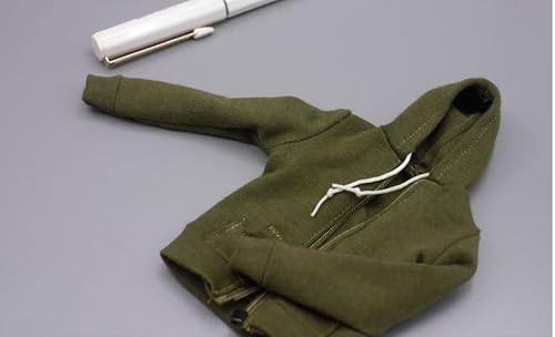 ximitoy Arten von 3 1/6 Skala Trendy Slim Casual Hoodie Mantel Kleidung für 12" Männer (Armeegrün) von ximitoy
