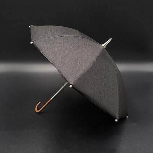 ximitoy B3-4 Regenschirm im Maßstab 1/6, lang, ca. 16 cm langer Griff, schwarzer Regenschirm, Modell F12 Szene von ximitoy