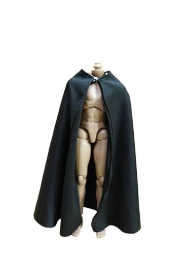 ximitoy Handgefertigter schwarzer Umhang im Maßstab 1/6, Modell für 30,5 cm PH HT-Körperfigurenpuppe ximitoy Handgefertigter schwarzer Umhang im Maßstab 1/6, Modell für 30,5 cm PH HT-Körperfigurenpuppe von ximitoy