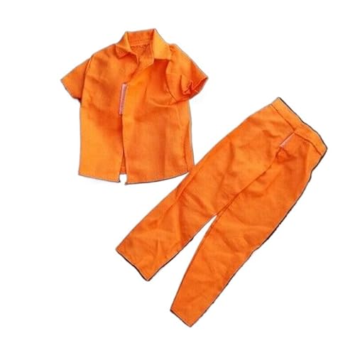 ximitoy Soldatenkleidung im Maßstab 1:6, orangefarbenes Gefängnisuniformmodell für 30,5 cm große Actionfigur ximitoy Soldatenkleidung im Maßstab 1:6, orangefarbenes Gefängnisuniformmodell für 30,5 cm große Actionfigur von ximitoy