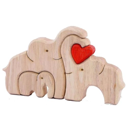 Personalisiertes Familien-Holzkunst-Puzzle, niedliche Elefanten-Familien-Holzpuzzles mit 2-7 Namen, für Geburtstag, Muttertag, Vatertag, Valentinstag Personalisiertes Familien-Holzkunst-Puzzle, niedliche Elefanten-Familien-Holzpuzzles mit 2-7 Namen, für Geburtstag, Muttertag, Vatertag, Valentinstag von xinhong