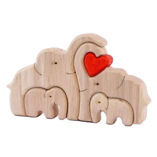 Personalisiertes Familien-Holzkunst-Puzzle, niedliche Elefanten-Familien-Holzpuzzles mit 2-7 Namen, für Geburtstag, Muttertag, Vatertag, Valentinstag Personalisiertes Familien-Holzkunst-Puzzle, niedliche Elefanten-Familien-Holzpuzzles mit 2-7 Namen, für Geburtstag, Muttertag, Vatertag, Valentinstag von xinhong