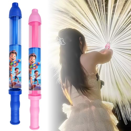 2PCS Feuerwerkskörper Wasserpistole, Wasser Squirter Spray Spielzeug, Hochdruck Pull-Out Sprinkler Spray Pistole für Paare, Sommer Pool Strand Party Spielzeug Geschenke für Spielplatz, Baden (B) von xinrongda