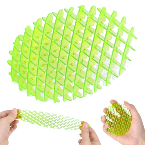 Fidget Wurm Spielzeug, Anti Stress Spielzeug, Sensorisches Fidget Spielzeug, Squeeze Stretchy Toy, Grüner knallender Wurm Dehnbares Spielzeug für Kinder & Erwachsene von xinrongda