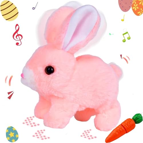 xinrongda Hüpfendes Kaninchen Spielzeug, Osterhase Plüschtier, Elektronisches Haustier Plüschhasenspielzeug mit Geräuschen Bewegungen, Plüschhase für Ostern Weihnachtstag Geschenke xinrongda Hüpfendes Kaninchen Spielzeug, Osterhase Plüschtier, Elektronisches Haustier Plüschhasenspielzeug mit Geräuschen Bewegungen, Plüschhase für Ostern Weihnachtstag Geschenke von xinrongda