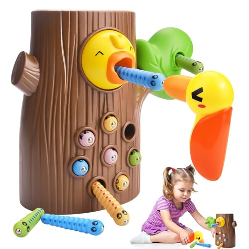 xinrongda Magnetisches Spielzeug Kinder Spiel ab 2 Jahren, Wurm Fangen Montessori, Lernspielzeug für Kinder, Geschenk für Jungen Mädchen 2 3 Jahren xinrongda Magnetisches Spielzeug Kinder Spiel ab 2 Jahren, Wurm Fangen Montessori, Lernspielzeug für Kinder, Geschenk für Jungen Mädchen 2 3 Jahren von xinrongda