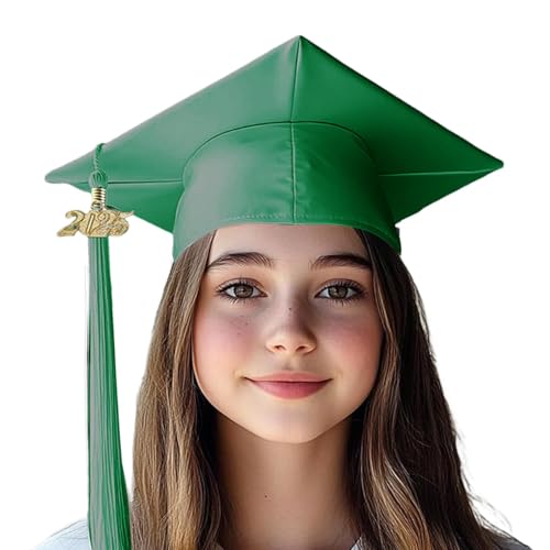 xowwyue Graduation Caps - Bequeme verstellbare Junggesellenhüte mit Jahresschild | Kleid Zubehör Foto Requisiten High School Graduation Souvenirs für Fotografie Halloween Cosplay xowwyue Graduation Caps - Bequeme verstellbare Junggesellenhüte mit Jahresschild | Kleid Zubehör Foto Requisiten High School Graduation Souvenirs für Fotografie Halloween Cosplay von xowwyue