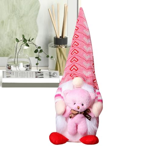 xowwyue Herr und Valentine Gnome | Anonyme Zwerge Dekorationen rosa Gnom Puppe | Nette gestrickte Plüschpuppe romantische Tischdekorationen für Schlafzimmer xowwyue Herr und Valentine Gnome | Anonyme Zwerge Dekorationen rosa Gnom Puppe | Nette gestrickte Plüschpuppe romantische Tischdekorationen für Schlafzimmer von xowwyue