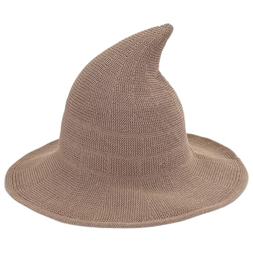 xowwyue Hexenhut Klassischer Halloween Strick Hüte Kostüm, Breitkrempiger Spitzer Cosplay-Hut Halloween Deko Hexen Zubehör Für Partys, Maskenbälle, Rollenspiele Und Kostüme 56–58 Cm xowwyue Hexenhut Klassischer Halloween Strick Hüte Kostüm, Breitkrempiger Spitzer Cosplay-Hut Halloween Deko Hexen Zubehör Für Partys, Maskenbälle, Rollenspiele Und Kostüme 56–58 Cm von xowwyue