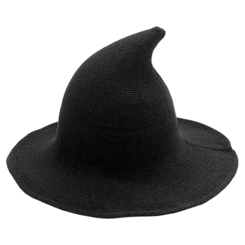 xowwyue Hexenhut Klassischer Halloween Strick Hüte Kostüm, Breitkrempiger Spitzer Cosplay-Hut Halloween Deko Hexen Zubehör Für Partys, Maskenbälle, Rollenspiele Und Kostüme 56–58 Cm xowwyue Hexenhut Klassischer Halloween Strick Hüte Kostüm, Breitkrempiger Spitzer Cosplay-Hut Halloween Deko Hexen Zubehör Für Partys, Maskenbälle, Rollenspiele Und Kostüme 56–58 Cm von xowwyue