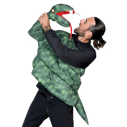 xowwyue Python Kostüm, Humorvolles Schlangen Rollenspiel Verkleidung, Tierkostüm Mit Interaktiver Hand Auch Als Weihnachtskostüm Für Männer xowwyue Python Kostüm, Humorvolles Schlangen Rollenspiel Verkleidung, Tierkostüm Mit Interaktiver Hand Auch Als Weihnachtskostüm Für Männer von xowwyue