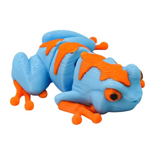 xowwyue Realistische Frösche Figur Beweglichen Gelenken Frösche Modell Spielzeug Froschspielzeug Für Schreibtisch, Bücherregal, Teich, Feengarten, Rasen 3,5x3,5x4cm von xowwyue
