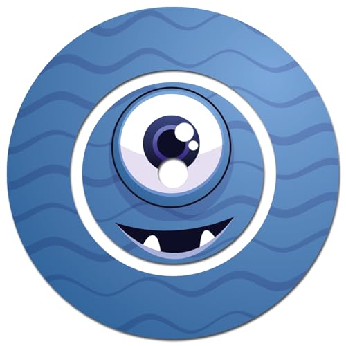 yabaduu Schutzfolie für Tonie Ladestation Design Aufkleber Cover kindgerecht passgenau selbstklebend Folie Zubehör für Kinder Spielzeug Y046 (Nr. 10 Monster, Ladestation Folie) von yabaduu
