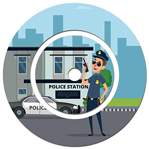 yabaduu Schutzfolie für Tonie Ladestation Design Aufkleber Cover kindgerecht passgenau selbstklebend Folie Zubehör für Kinder Spielzeug Y046 (Nr. 18 Polizei, Ladestation Folie) von yabaduu