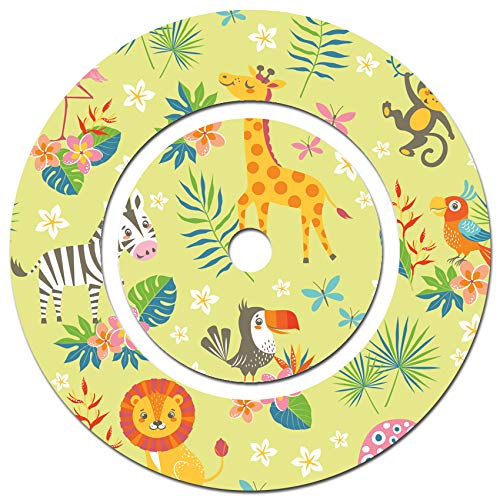 yabaduu Schutzfolie für Tonie Ladestation Design Aufkleber Cover kindgerecht passgenau selbstklebend Folie Zubehör für Kinder Spielzeug Y046 (Nr. 20 Afrikas Tiere, Ladestation Folie) von Finest Folia