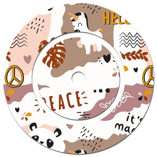 yabaduu Schutzfolie für Tonie Ladestation Design Aufkleber Cover kindgerecht passgenau selbstklebend Folie Zubehör für Kinder Spielzeug Y046 (Nr. 3 Einhorn Erdtöne, Ladestation Folie) von yabaduu
