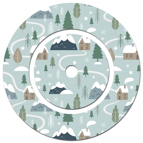 yabaduu Schutzfolie für Tonie Ladestation Design Aufkleber Cover kindgerecht passgenau selbstklebend Folie Zubehör für Kinder Spielzeug Y046 (Nr. 7 Landschaft Blau, Ladestation Folie) von yabaduu
