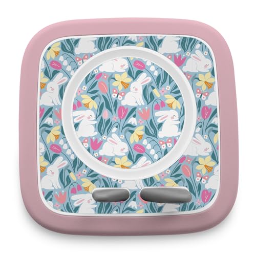 yabaduu Schutzfolie kompatibel mit Toniebox 2 passgenaue Folie mit Motiv Zubehör selbstklebendes Schutzcover Design Aufkleber Designfolie Kratzschutz für Kinder Spielzeug Y015 (03 Kaninchen) von yabaduu