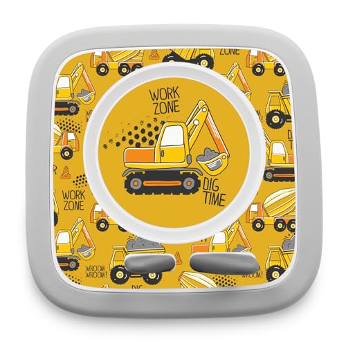 yabaduu Schutzfolie kompatibel mit Toniebox 2 passgenaue Folie mit Motiv Zubehör selbstklebendes Schutzcover Design Aufkleber Designfolie Kratzschutz für Kinder Spielzeug Y015 (05 Work Zone) von yabaduu